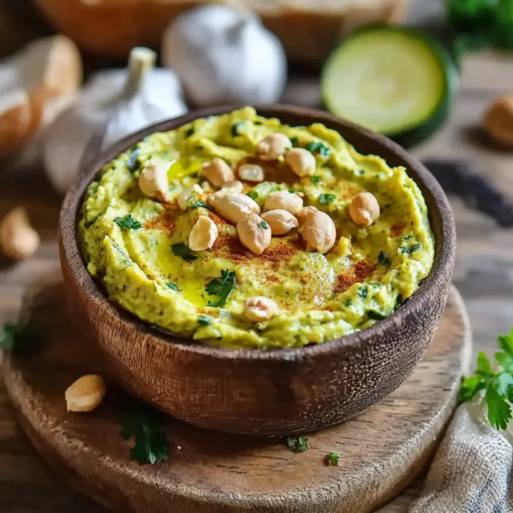 Tartinade de courgettes aux noix de cajou et aux épices