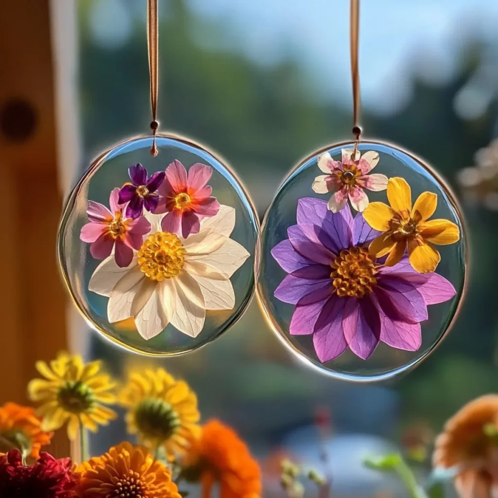 Clear Glue Flower Suncatchers: Turn Sunlight Into Art! - Savory Splash