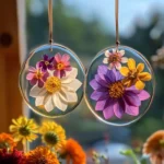 Clear Glue Flower Suncatchers: Turn Sunlight Into Art! - Savory Splash