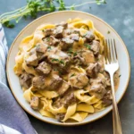 Slow Cooker Beef Stroganoff