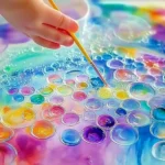 Bubble Painting Art for Kids (A Whimsical DIY Art Project!) - Savory Splash