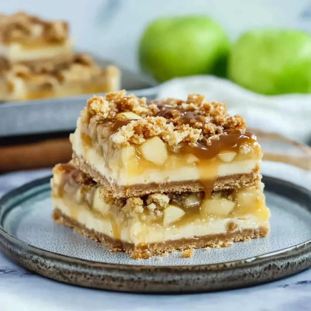 Caramel Apple Cheescake Bars