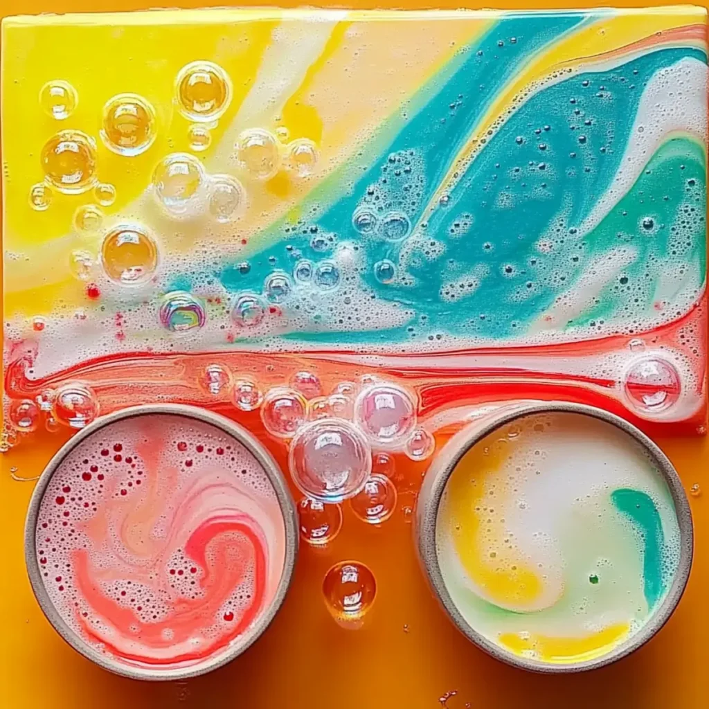 Bubble Painting Adventure: A Colorful Burst of Creativity for Kids & Adults Alike! - Savory Splash