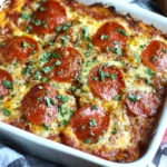KETO Pizza Bake Casserole (Easy, One Dish, Low Carb, Primal)