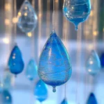 Blue Crayon Raindrop Suncatchers – Catch the Light, Celebrate the Rain 🌧💙 - Savory Splash