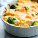 Healthier Cheesy Chicken and Broccoli Casserole