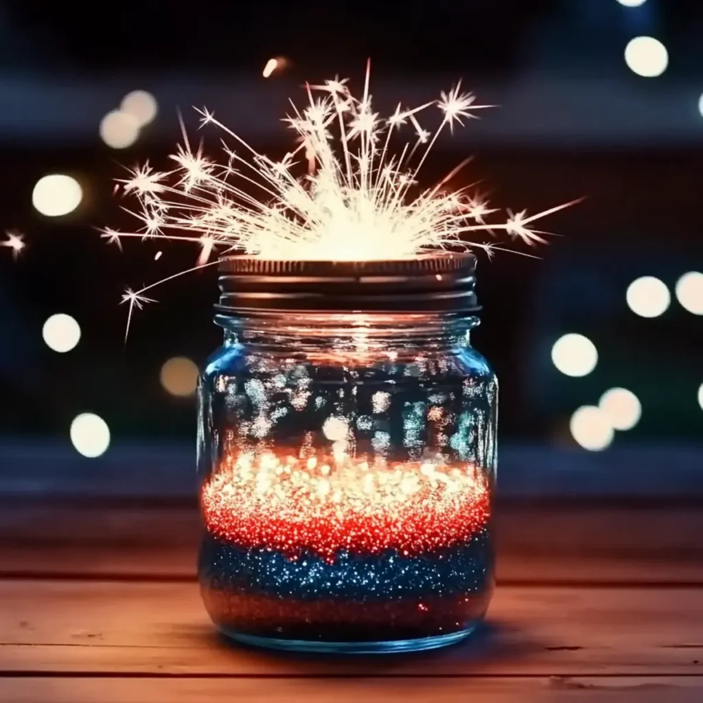 4th of July Fireworks Jar: A Sparkling Sensory Craft for Kids (and Grown-Ups Too!) - Savory Splash