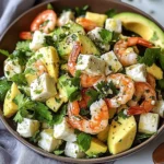 Salade Fraîcheur aux Crevettes, Avocat & Cœurs de Palmier : Un Délice Exotique, Léger et Facile à Préparer ! - Recettes chef