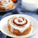 Pumpkin Cinnamon Rolls with Maple Cream Cheese Icing