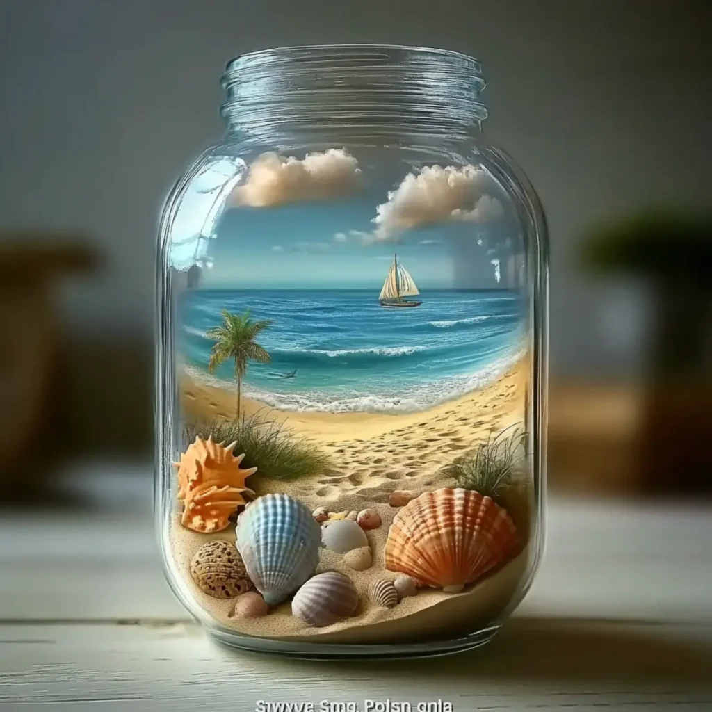 Beach-in-a-Bottle Calming Jar: A Soothing DIY Escape in a Jar - Savory Splash