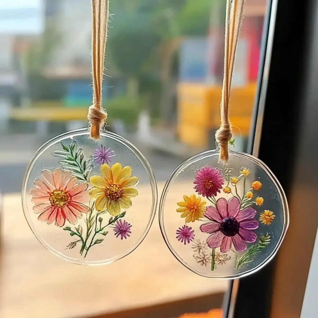 Clear Glue Flower Suncatcher Craft: A Stunning DIY Window Art for All Ages - Savory Splash