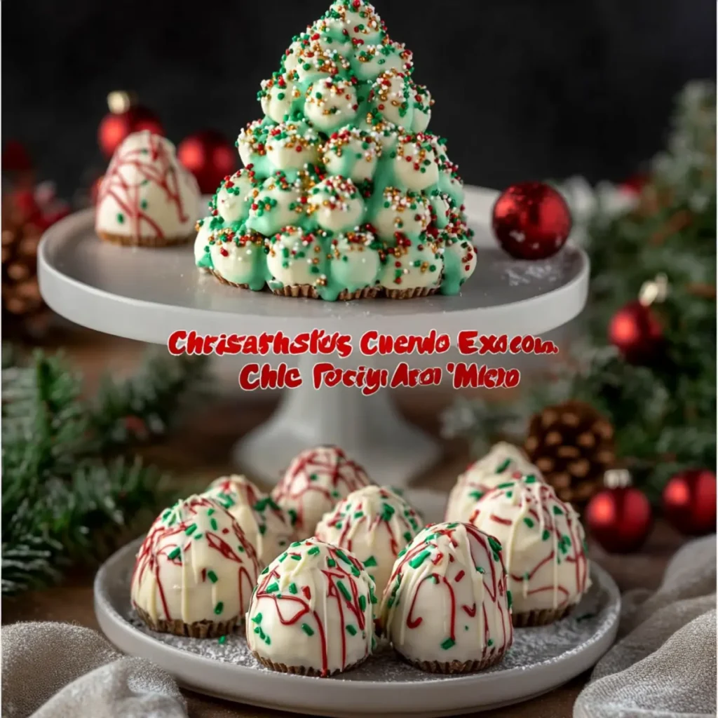 Christmas Tree Cake Truffles