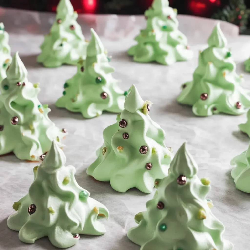 Meringue Christmas Trees