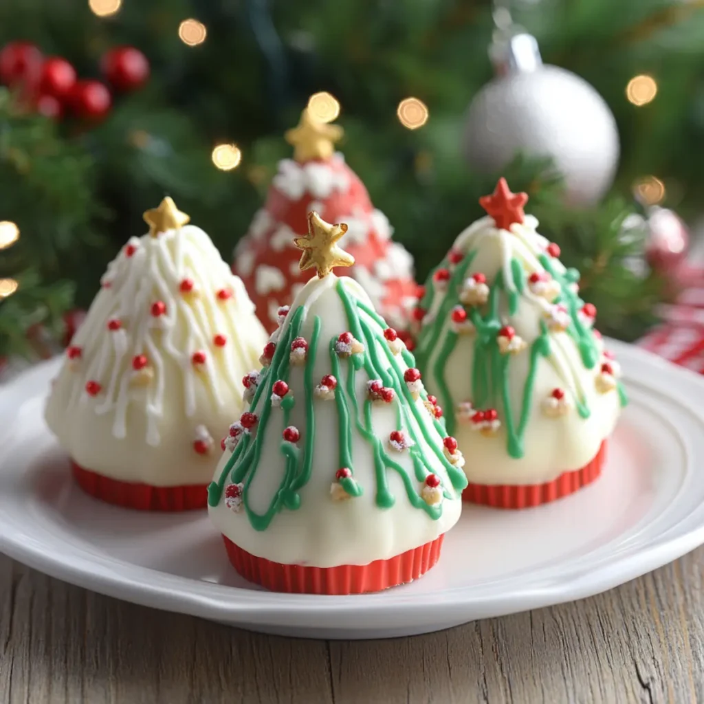 Christmas Tree Cake Truffles 🎅 Made with Little Debbie’s Cakes — Easy & Delicious