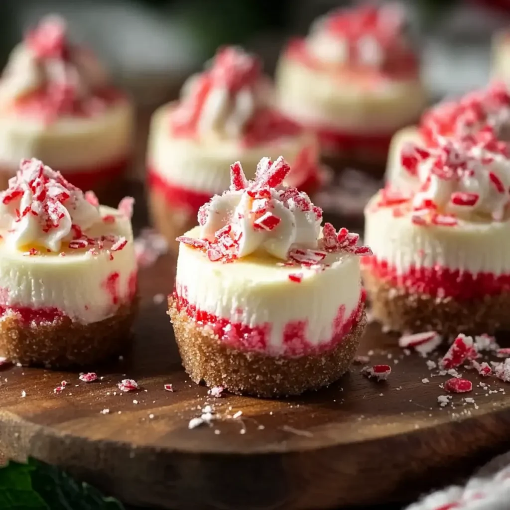 Easy No-Bake Peppermint Cheesecake Bites for the Holidays