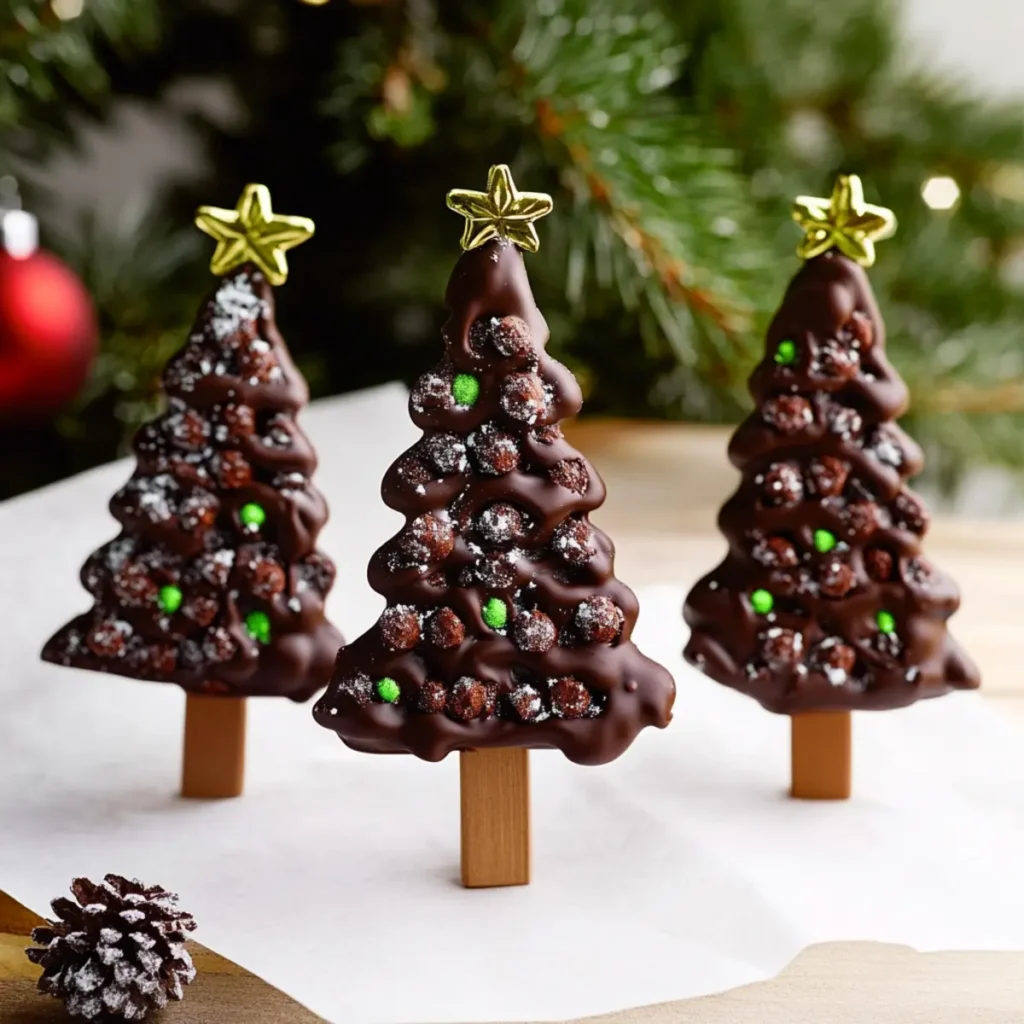 How to Make Chocolate Christmas Trees