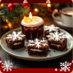 Snowflake Brownie Bites