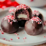 Peppermint Brownie Truffles