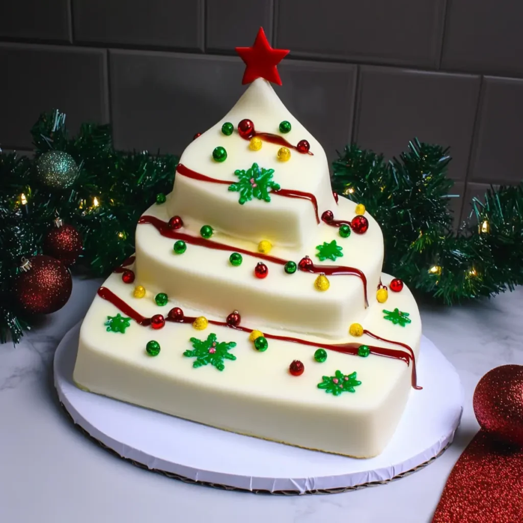 Giant Little Debbie Christmas Tree Cake - The Squeaky Mixer