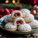 Irresistible Raspberry-Filled Almond Snow Cookies for Festive Baking